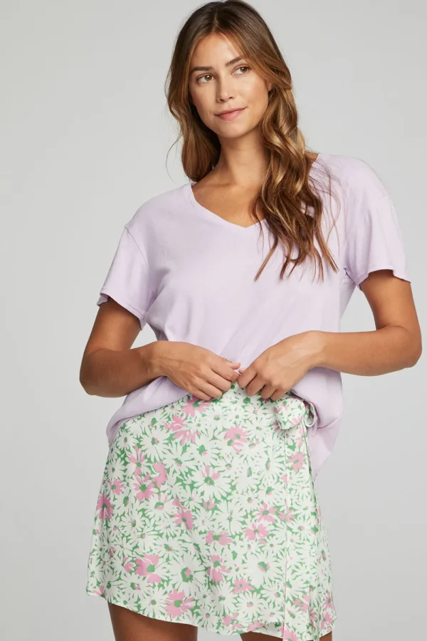 New Everyday Essential V Neck Tee Women Loungewear | Essentials