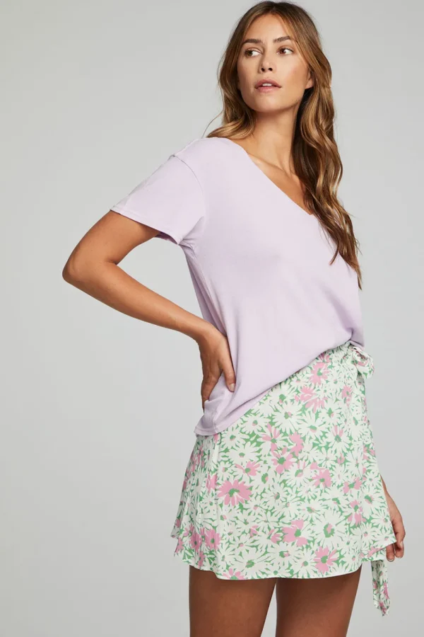 New Everyday Essential V Neck Tee Women Loungewear | Essentials