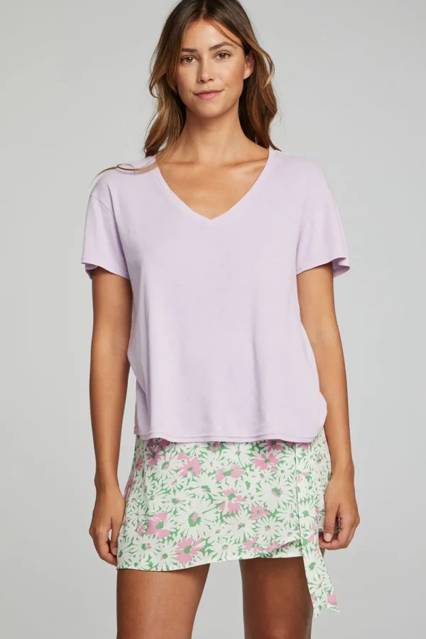 New Everyday Essential V Neck Tee Women Loungewear | Essentials