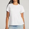 Shop Everyday Essential White Crew Neck Tee Women Loungewear | Essentials