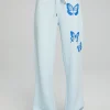 Shop Evil Eye Butterfly Pants Women Loungewear | Graphics
