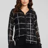 Hot Evory Fairfax Plaid Button Down Women Loungewear | Tops