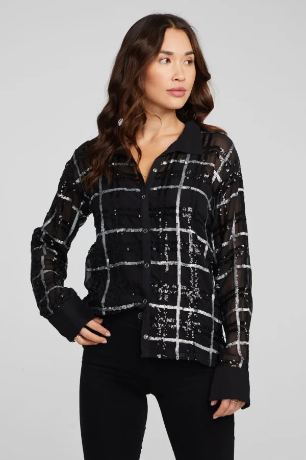 Hot Evory Fairfax Plaid Button Down Women Loungewear | Tops