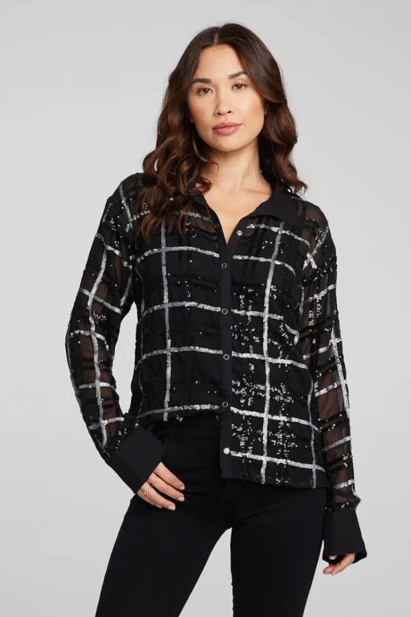 Hot Evory Fairfax Plaid Button Down Women Loungewear | Tops