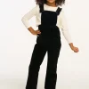 Store Fairy Overall Raven Black Corduroy Kids Girls