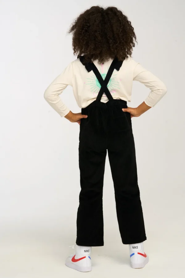 Store Fairy Overall Raven Black Corduroy Kids Girls