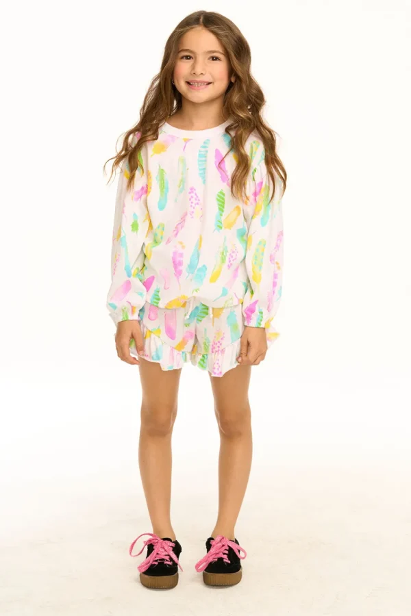 Online Feathers Grotto Shorts Kids Girls