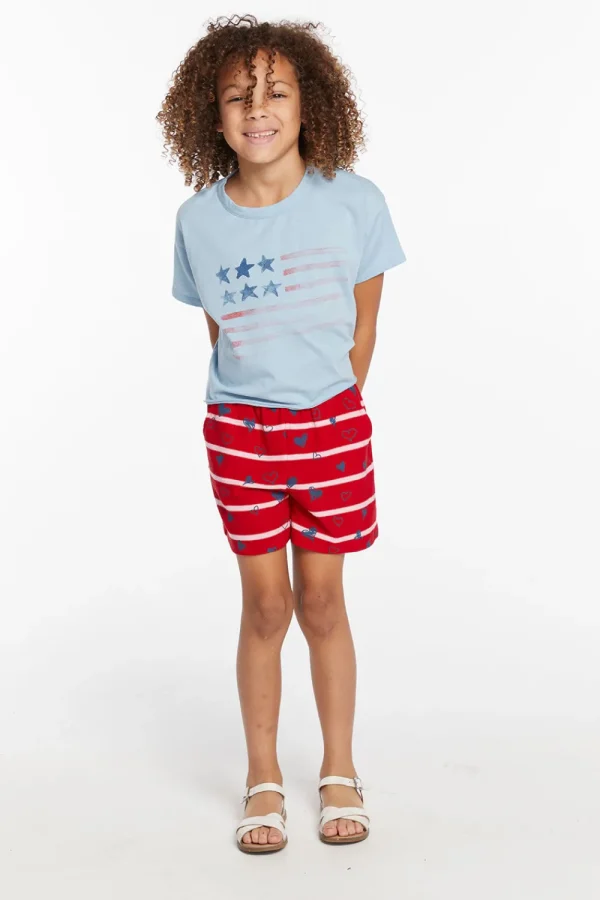 Flash Sale Flag Girls Tee Kids Girls