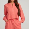 Hot Flame Long Sleeve Women Loungewear | Tops