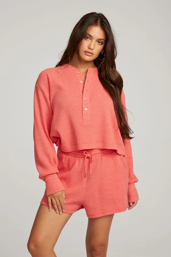 Hot Flame Long Sleeve Women Loungewear | Tops