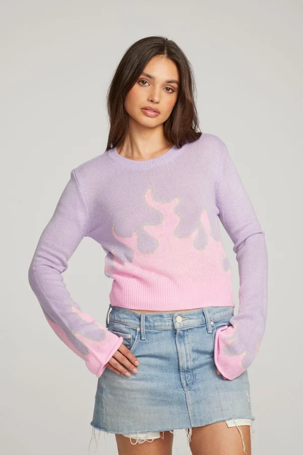 Hot Flame Sweater Women Loungewear | Graphics