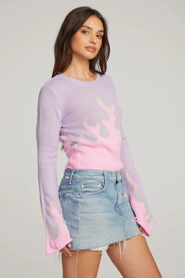 Hot Flame Sweater Women Loungewear | Graphics