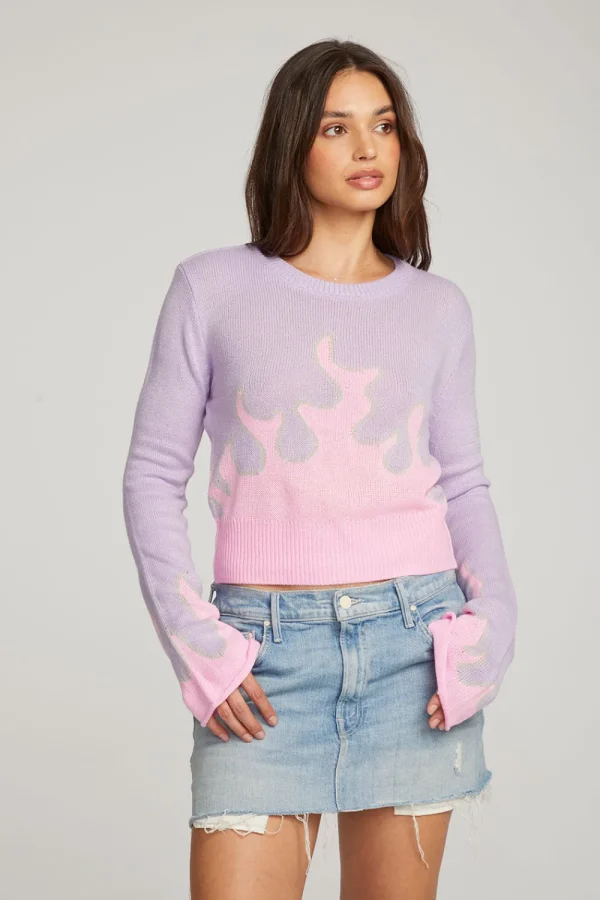 Hot Flame Sweater Women Loungewear | Graphics