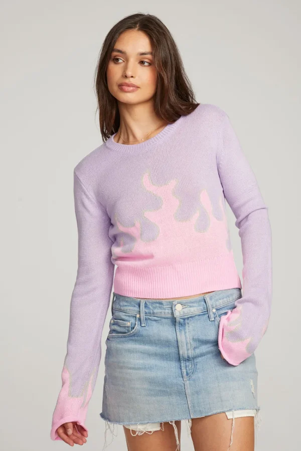 Hot Flame Sweater Women Loungewear | Graphics