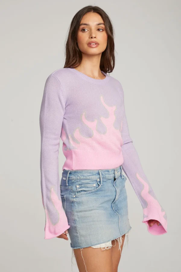 Hot Flame Sweater Women Loungewear | Graphics