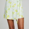Cheap Fleet Wrap Mini Skirt - Baby Blue Daisy Floral Women Loungewear | Bottoms