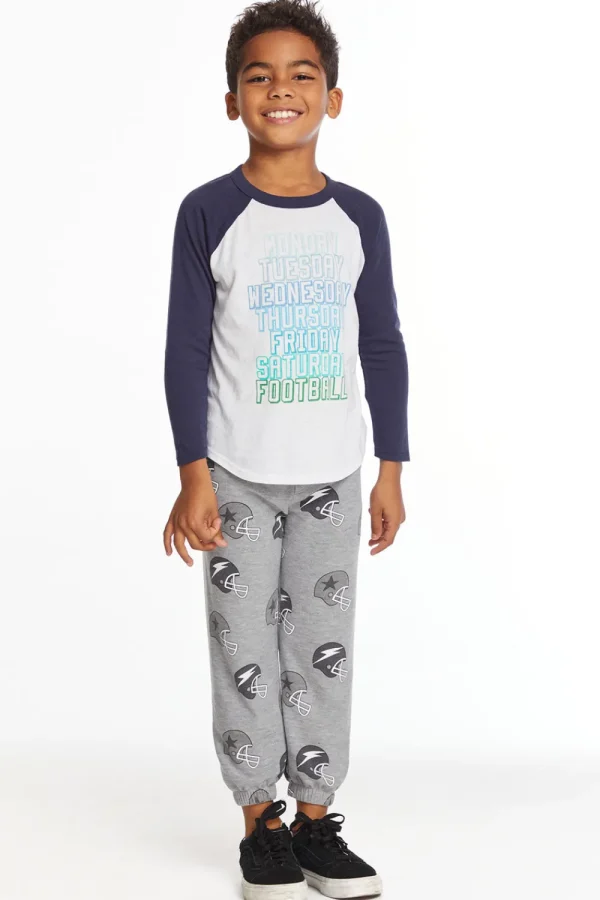 Fashion Football Sunday Boys Long Sleeve Kids/BOY Boys