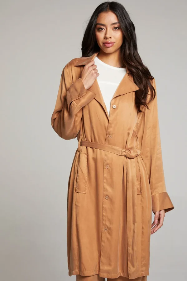 Clearance Ford Toffee Trench Coat Women Outerwear | Loungewear