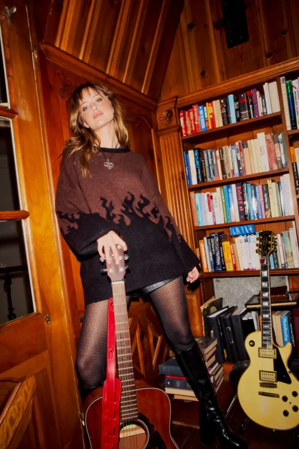 Flash Sale Foxy Sweater Flames Golden Pullover Women Outerwear | Loungewear