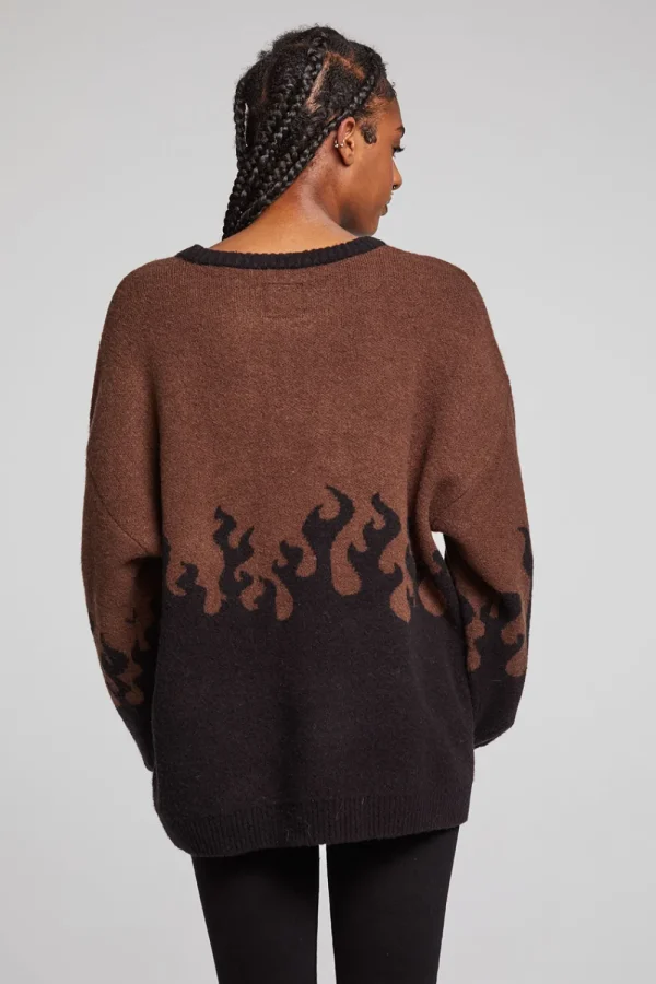 Flash Sale Foxy Sweater Flames Golden Pullover Women Outerwear | Loungewear
