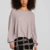 Hot Gauze Jersey Long Sleeve Tee Women Loungewear | Tops