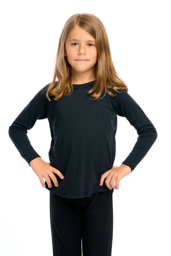 New Gauze Jersey Long Sleeve Blocked Raglan Baseball Tee Kids/BOY Boys
