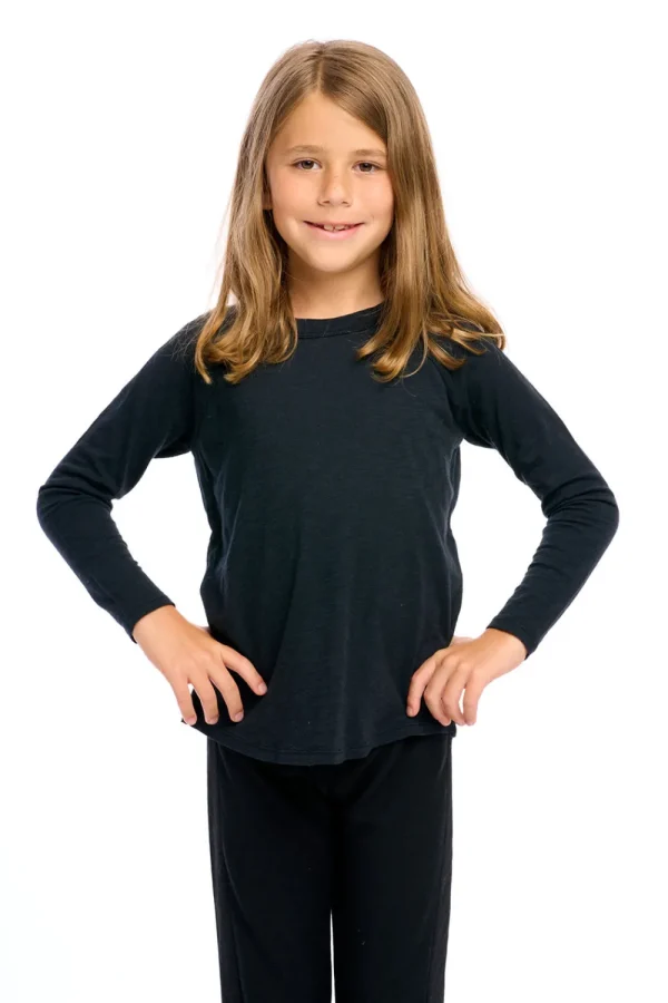 New Gauze Jersey Long Sleeve Blocked Raglan Baseball Tee Kids/BOY Boys