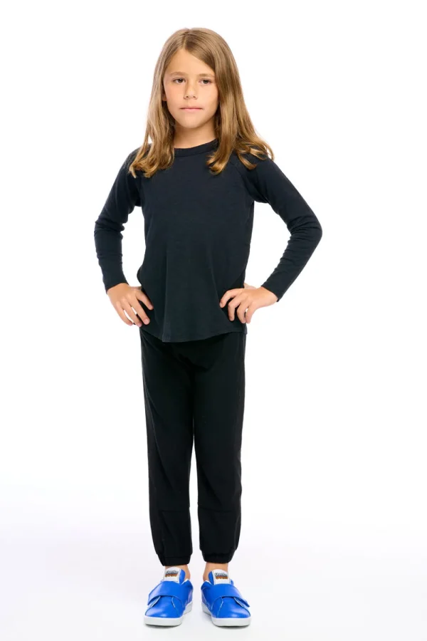 New Gauze Jersey Long Sleeve Blocked Raglan Baseball Tee Kids/BOY Boys
