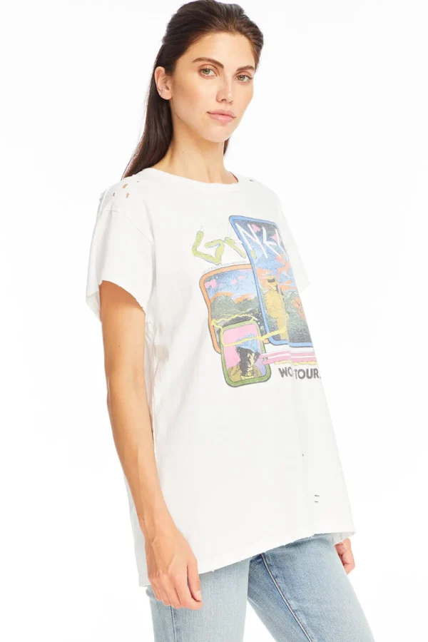 Cheap Genesis - "World Tour '78" Distressed Crew Neck Women Loungewear | Music