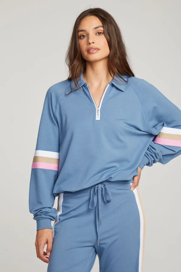 Cheap Gilette Vintage Blue Pullover Women Loungewear | Tops