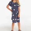 Hot Girls Beach Heart T- Shirt Dress Kids Girls