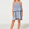 Clearance Girls Coastal Cloth Flouncy Sundress Kids Girls