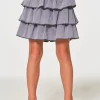 Flash Sale Girls Coastal Cloth Tiered Ruffle Skort Kids Girls