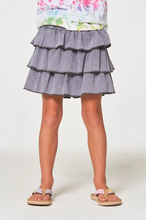 Flash Sale Girls Coastal Cloth Tiered Ruffle Skort Kids Girls