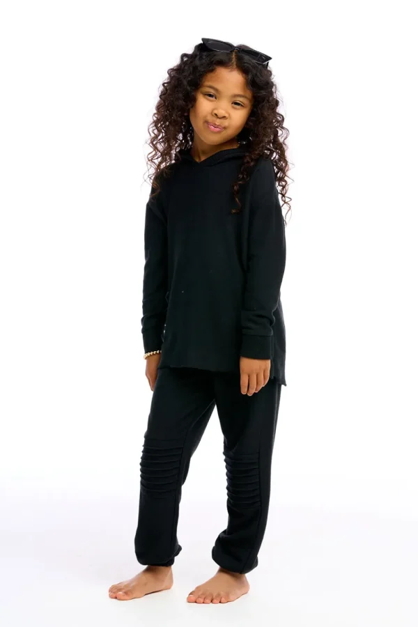 Fashion Girls Cozy Knit Slouchy Moto Jogger Kids Girls