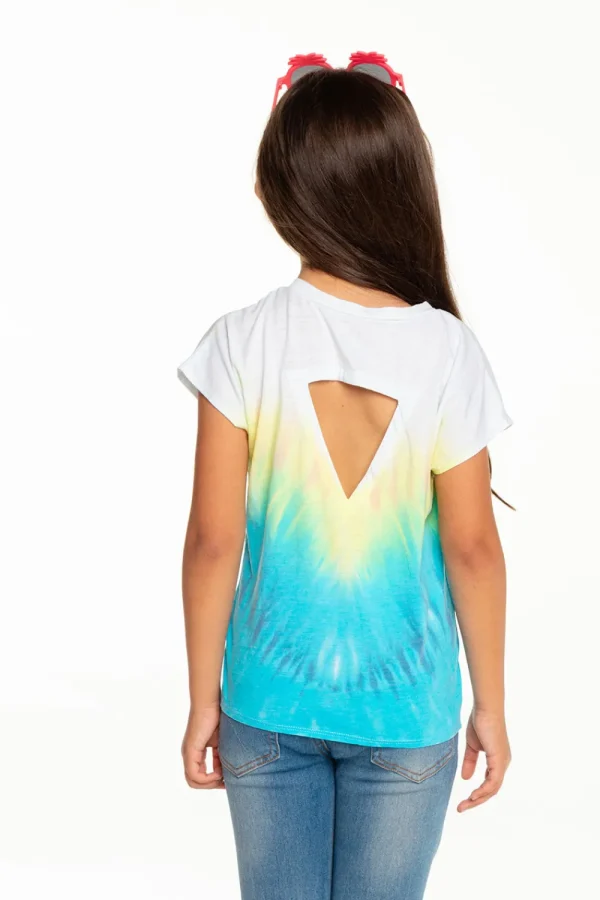 New Girls Recycled Vintage Jersey Cap Sleeve Vent Back Tee Kids Girls