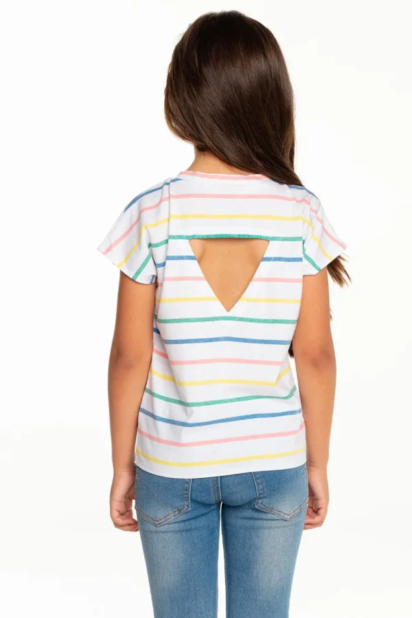 Cheap Girls Recycled Vintage Jersey Cap Sleeve Vent Back Tee Kids Girls