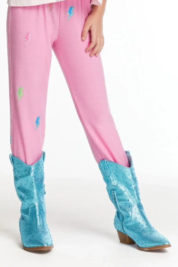 Cheap Glitter Bolts Girls Pant Kids Girls