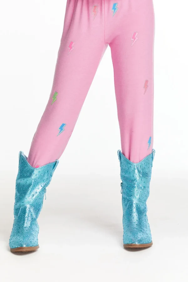 Cheap Glitter Bolts Girls Pant Kids Girls