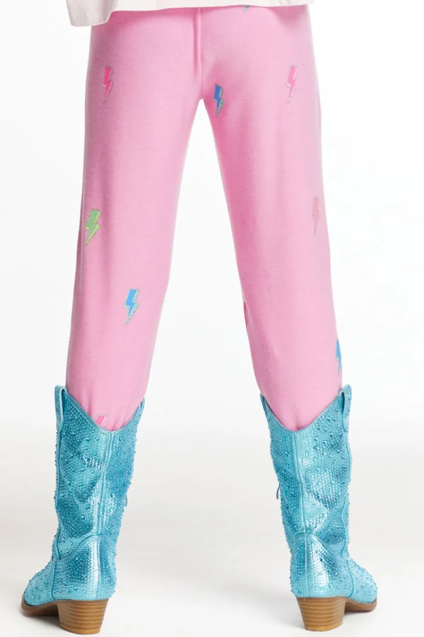 Cheap Glitter Bolts Girls Pant Kids Girls