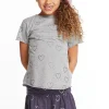Online Glitter Hearts Girls Crew Neck Tee Kids Girls