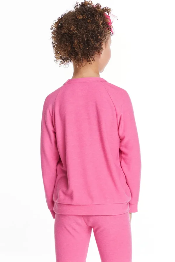 Sale Glitter Unicorn Girls Raglan Pullover Kids Girls