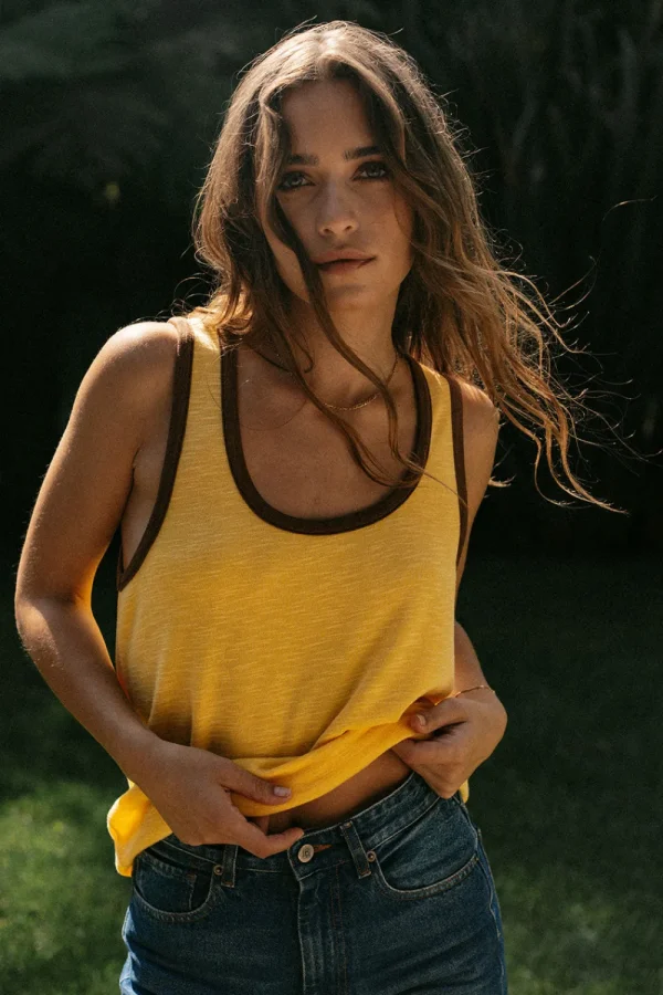 New Gloria Banana Cream Tank Top Women Loungewear | Tops