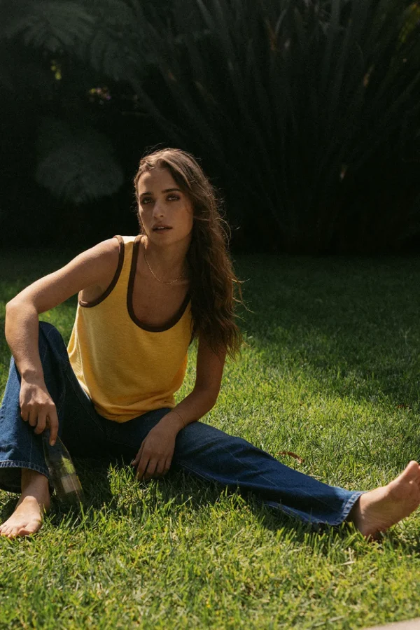 New Gloria Banana Cream Tank Top Women Loungewear | Tops