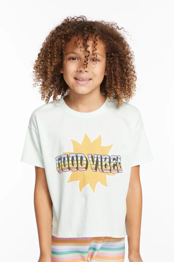 Best Sale Good Vibes Sun Girls Tee Kids Girls
