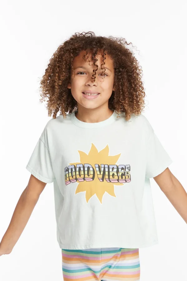 Best Sale Good Vibes Sun Girls Tee Kids Girls