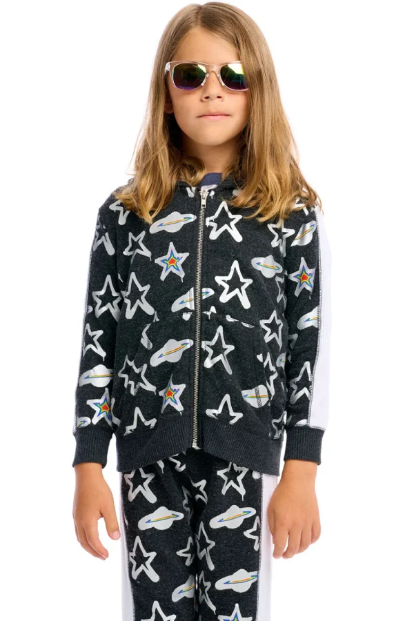 Shop Graffiti Saturn Zip Up Hoodie Kids/BOY Boys