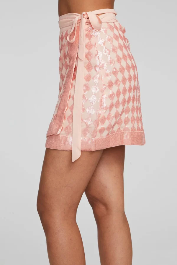 Best Sale Gramercy Wrap Skirt Embellished Check Women Loungewear | Bottoms