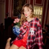 Outlet Grateful Dead Dancing Bear Button Down Flannel Women Loungewear | Music