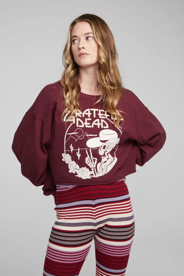 Clearance Grateful Dead Desert Skeleton Long Sleeve Women Loungewear | Music